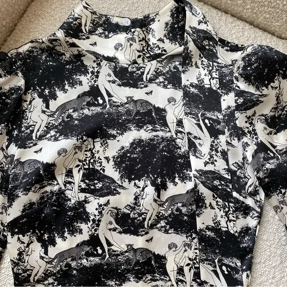 Reformation Maple Dress Elysian 100% Silk Size 0